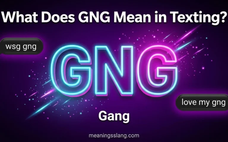GNG Meaning in Text