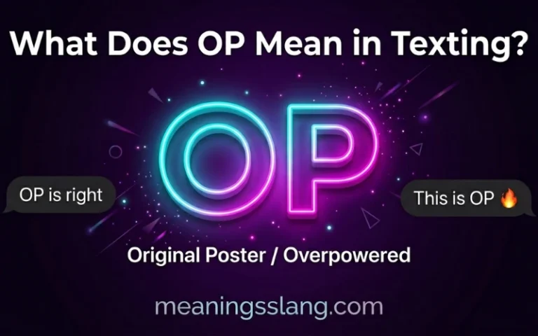 OP Meaning in Text