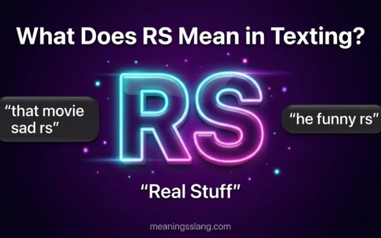 RS Meaning in Text