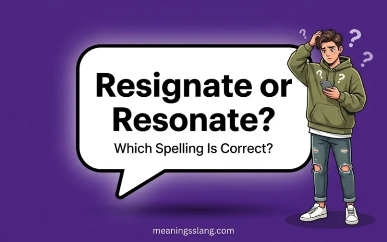 Resignate or Resonate