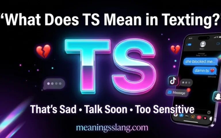 TS Meaning in Text