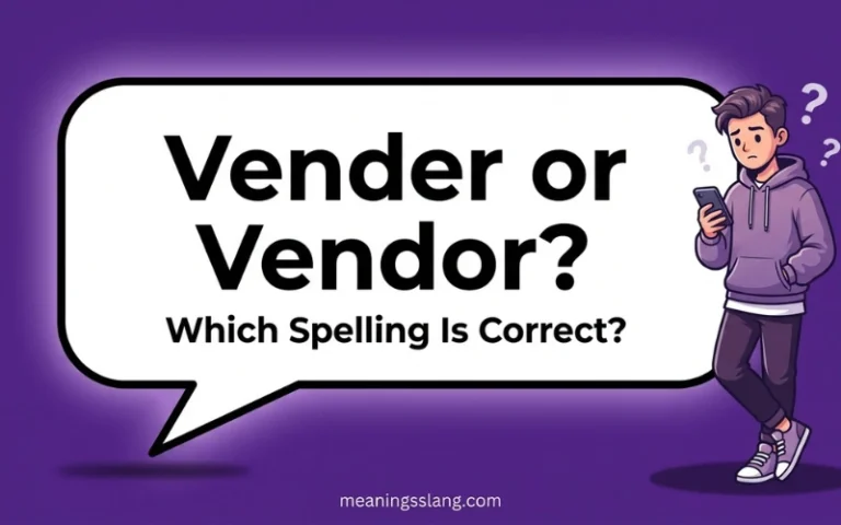 Vender or Vendor