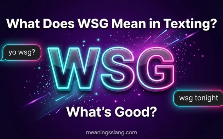 WSG Meaning in Text