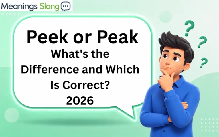 Peek or Peak