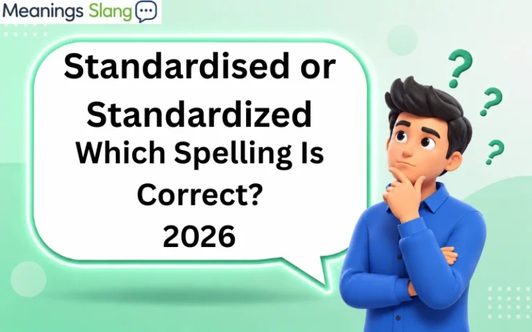 Standardised or Standardized