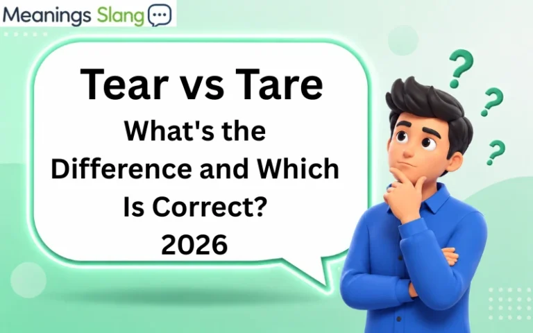 Tear vs Tare