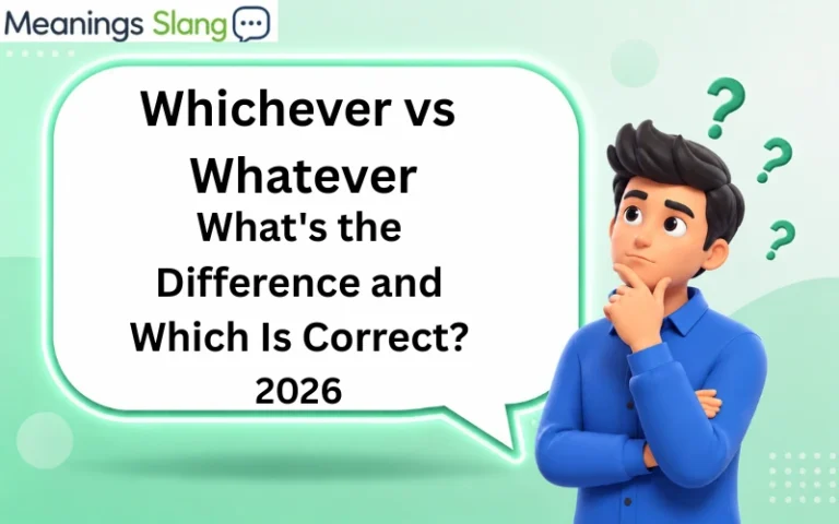 Whichever vs Whatever